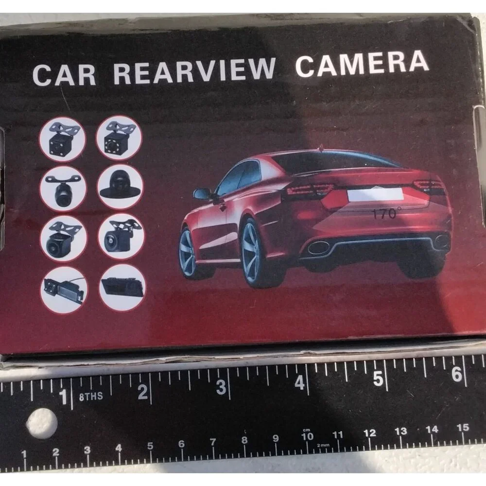 Car Rearview Camera HD CCD Night Vision 120° Angle Waterproof Backup Reverse - Picture 1 of 12